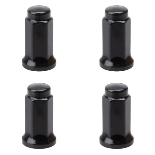TUSK (4 Pack) Flat Base Lug Nut 10mm x 1.25mm Thread Pitch w/14mm Head Black for Arctic Cat Prowler 700 HDX 2011-2013