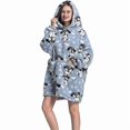 thumbnail image 2 of Unisex Adult Kids Winter Hoodies Oversized Blanket Fleece Extra Large Giant Hooded Sweatshirts Cute Dog, 2 of 5