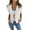 Beige, variant on Sensestyle Womens Blazer, Summer Short Sleeved Women's Shirt Lapel Pullover Double Pocket Loose Shirt Blazers for Women Business Casual White S