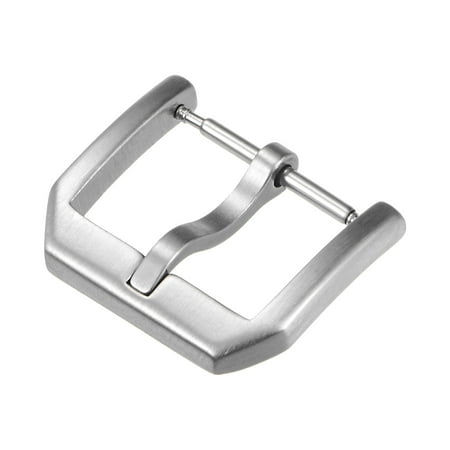 

Uxcell Watch Brushed Stainless Steel Narrow Side Type Buckle for 16mm Width Watch Bands