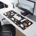 thumbnail image 2 of Long Mouse Pads for Desk,Accented Spooky Halloween Pattern Desk Mats on Top Of Desks, Desk Mouse Pad Extra Large with 3mm Non-Slip Base and Stitched Edge for Gaming,Office,Work,Home 31.5x11.8in, 2 of 5