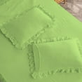 thumbnail image 7 of DNG Creations 4-Piece Long Ruffle Sheet Set 8-Inch Deep Pocket (Solid Sage - Twin), 7 of 7