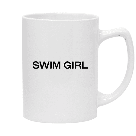

Swim Girl - 14oz Ceramic White Statesman Coffee Mug White