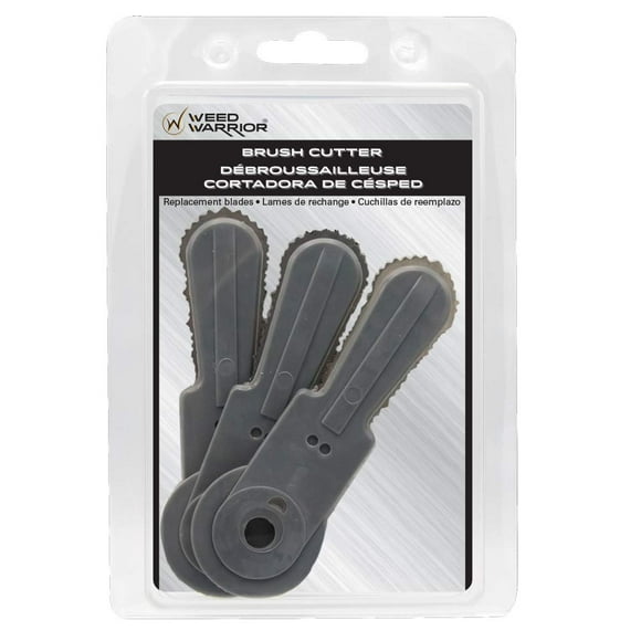 Cuchillas para desbrozadora Weed Warrior, paquete de 3 unidades, afiladas