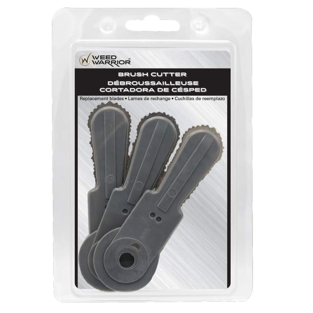 Cuchillas para desbrozadora Weed Warrior, paquete de 3 unidades, afiladas