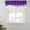 Purple, variant on Ombre Orange Waves Tie Up Valance Curtains for Windows, Kitchen Curtains Window Treatments, Abstract Art Gradient Modern Short Window Shades Valances for Bedroom Bathroom Cafe 54"x18"