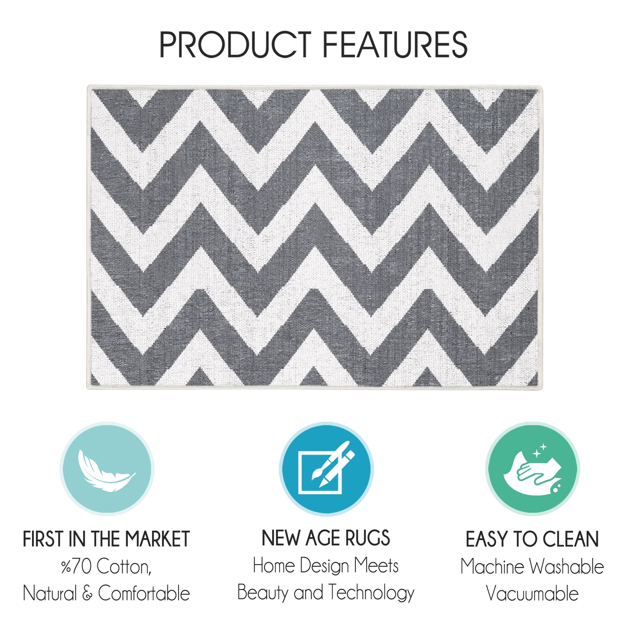 Sussexhome Under Sink Mat - Ultra-Absorbent Cotton Shelf Liners For Kitchen Cabinets - Non-Slip, Waterproof Backing - Machine Washable Surface Protector - Durable Cover, Customizable, Easy To Cut