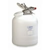 Justrite Safety Disposal Can,2-1/2 gal,Corrosives 12260