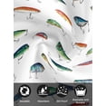 thumbnail image 7 of Colorful Fish Cloth Napkins Set of 6 Reusable Dinner Napkins, Watercolor Cartoon Fishing Cocktail Napkin Washable Table Napkins for Wedding/Holiday Party/Baby Shower 20"x20", 7 of 7