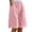 Pink, variant on Women's Bermuda Linen Shorts Solid Color Stylish Casual Side Pocket Daily Outdoor Wear Style Shorts Casual Hiking Shorts With Side Pocket