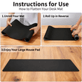 thumbnail image 5 of Leather Desk Pad Protector, Large PU Mouse Pad, Waterproof Office Desk Mat, Non-Slip Desk Blotter Pad with Strap, Writing Pad for Office and Home (Eggshell, 31.5”x15.7”), 5 of 8