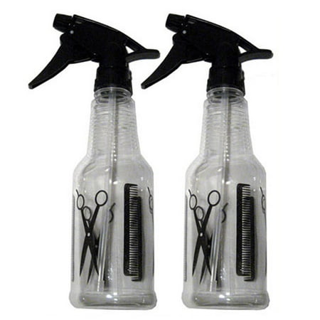 2 Plastic Spray Bottle 16 Oz Mist Flower Sprayer Hair Salon Tool
