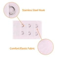 thumbnail image 4 of INSPIRE CHIC Women's 3 Rows 2 Hooks Underwear Bra Extender Brassiere Extension Hooks Strap Adapter Multi-Color-3 5, 4 of 5