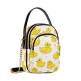 thumbnail image 7 of FORMRS Crossbody Bag for Women Quilted Travel Shoulder Cell Phone Purse with Chain Strap Handbag, Yellow Rubber Ducks, 7 of 7