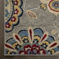thumbnail image 3 of Home Dynamix Tremont Lincoln Bohemian Floral Area Rug, Grey/Red, 7'10" Round, 3 of 5