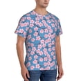 thumbnail image 2 of Vsdgher Orchids Flowers Print Men's Dry Fit Mesh Athletic Shirts Moisture Wicking Tennis T-Shirt Tops, 2 of 9