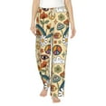 thumbnail image 2 of Kdxio Women's Comfy Stretch 70s Hippie StylePrint Drawstring Pajama Pants-Large, 2 of 9