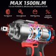 thumbnail image 2 of Llave de impacto inalámbrica Kelyee 1107 ft-lbs sin escobillas 21V, 2 of 9
