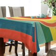 thumbnail image 4 of Yayeee Tablecloths for Rectangular Tables 60 x 90 inch Party Table Cover, Colorful Stripes, 4 of 6