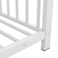 thumbnail image 2 of SESSLIFE Montessori Floor Bed, Twin Size Toddler Floor Bed with Roof and Guardrail, House-Shaped Design, No Box Spring Needed, Toddler Bed Frame for Kids, White, 2 of 7