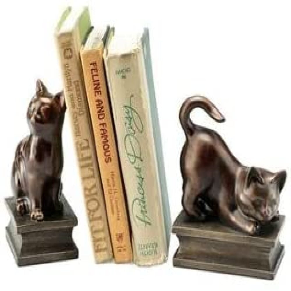 SPI Home Playing Cat Resin Bookend Pair