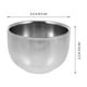 thumbnail image 3 of Copa de vino de acero inoxidable con forma de agua redondeada de agua para beber contenedor de vino, 3 of 4