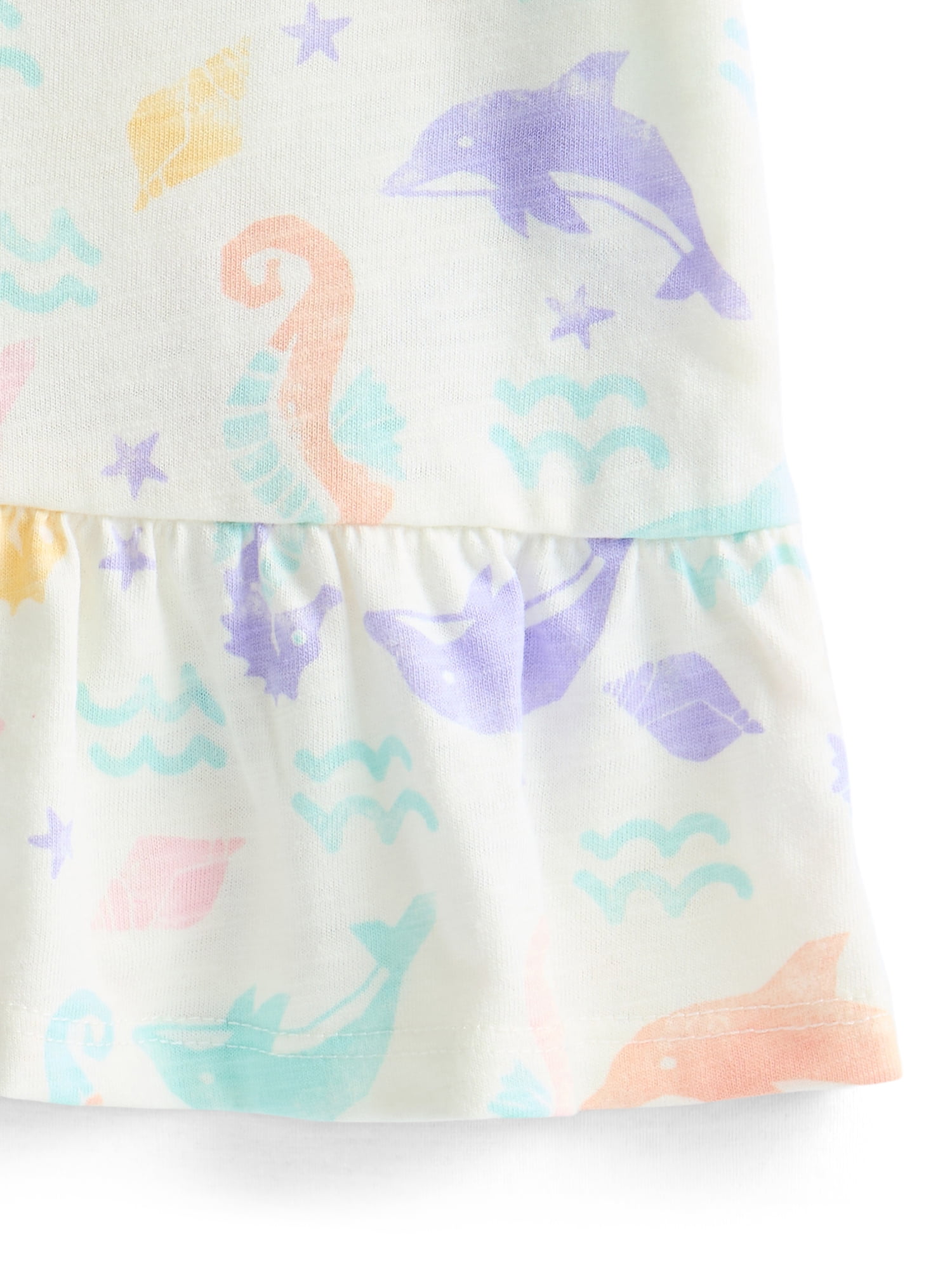 Wonder Nation Baby Girls Peplum Tee, Sizes 0M-24M