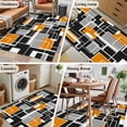 thumbnail image 5 of Area Rugs for Living Room 4x6 Ft, Burnt Orange Black Geometric Non Slip Area Rugs for Kitchen Bedroom Entryway, Modern Color Block Abstract Washable Carpet Runner Rug Floor Mats for Bedroom, 5 of 8