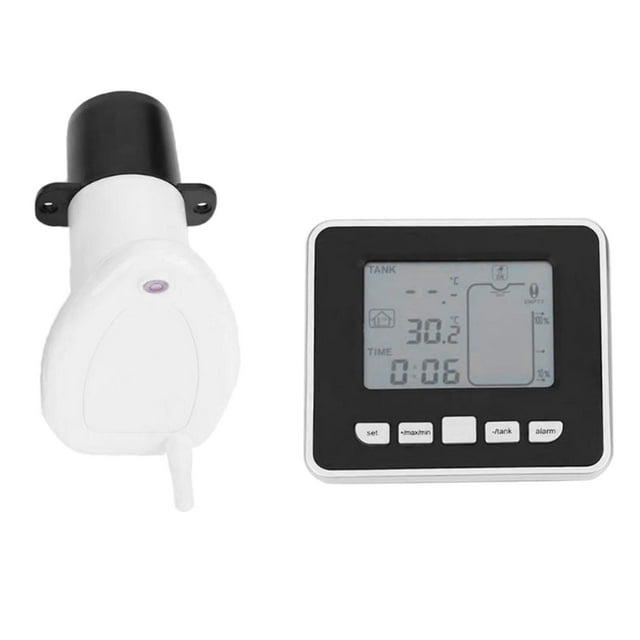 Medidor ultrasónico inalámbrico de nivel de profundidad de para , con indicador de temperatura (rango , pantalla degree C / degree F)