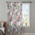 thumbnail image 4 of Vintage Spring Floral Sheer Curtains 84 Inches Long, Summer Botanical Watercolor Light Filering Curtains, Breathable Simi Curtain Privacy Drapes for Living Room Bedroom Lightweight Window Treatment, 4 of 9