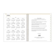 2025-2026 Day Designer Daily/Monthly Academic Planner, 8 x 10, Rugby Stripe Black Frosted, July 2025 To June 2026, 137885