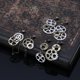 thumbnail image 3 of Pendientes largos con colgante de engranaje antiguo Steampunk para mujer, 3 of 4