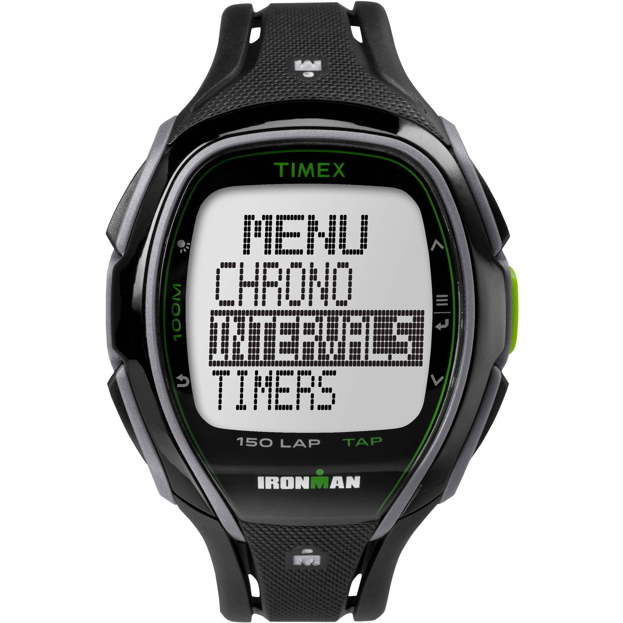 Timex Unisex Ironman Sleek 150 Tapscreen Full-Size Watch, Black Resin Strap by Timex
