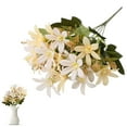 thumbnail image 2 of Artificial Tiger Lily Silk Flowers Faux Fake Lilies Plants for Wedding Bouquet Home Party Indoor Table Hotel Office Vases Floral Arrangements Outdoor Garden Decor, 2 of 9