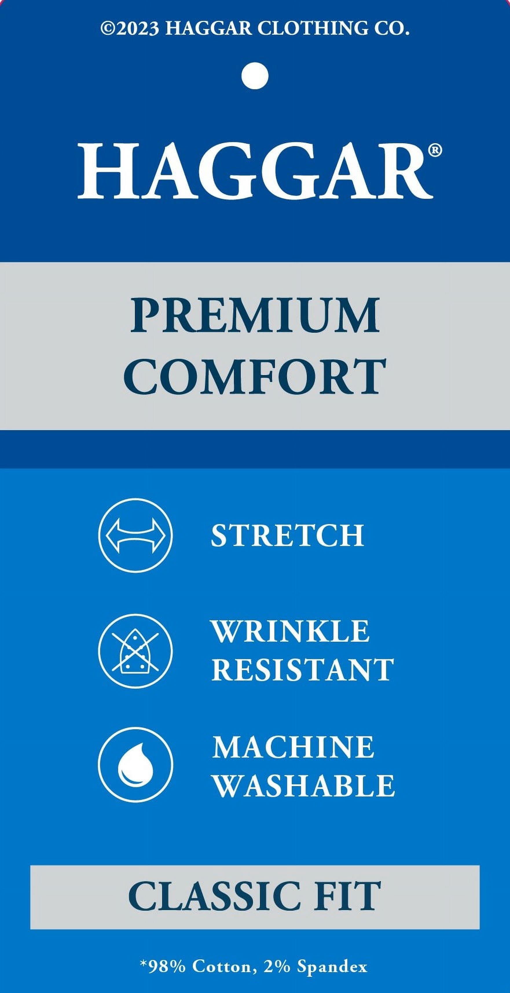Haggar Premium Comfort Men's Classic Fit Button Up Dress Shirt