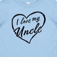 thumbnail image 4 of Inktastic I Love My Uncle in Black Chalk Heart Boys or Girls Baby T-Shirt, 4 of 5