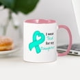 thumbnail image 3 of CafePress - I Wear TEAL For My Daughter Mug - 11 oz Ceramic Mug - Novelty Coffee Tea Cup, 3 of 4