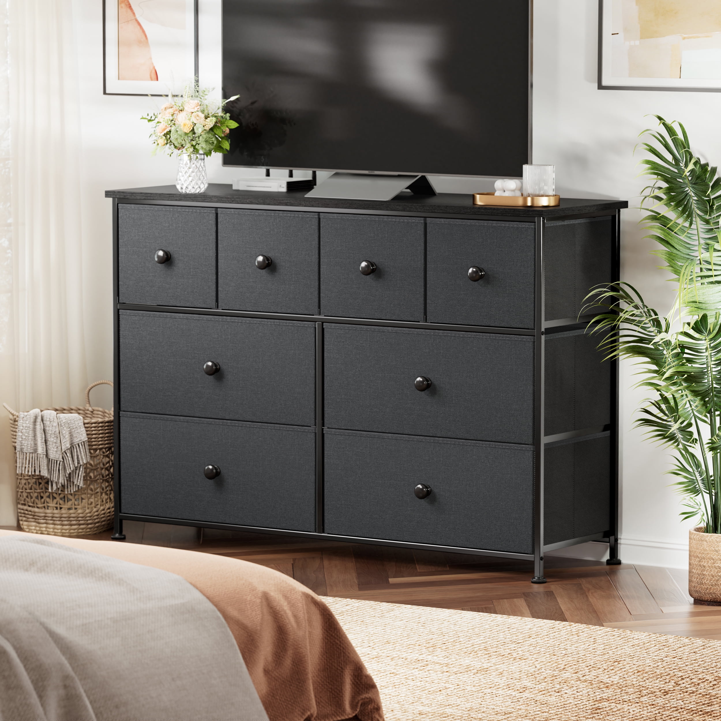 Grey dresser sale and chest