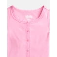 thumbnail image 2 of Wonder Nation Girls' Lace and Button Front Top with Short Sleeves, Sizes 4-18 & Plus, 2 of 3