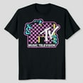 thumbnail image 2 of MTV Checkered Monst.er Hand Logo Graphic T-Shirt T-Shirt Men's And Women's Graphic Tee 100% Cotton by TBun, Full Sizes S-5XL, 2 of 2