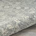 thumbnail image 3 of Ox Bay Sage 7' x 9' Gray/Ivory Medallion Wool Indoor Area Rug, 3 of 7