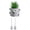 D, variant on CurioCo Cute Swinging Leg Succulent Girl in Pot Artificial Potted Plant with Moving Feet Funny Desk Decor Office Home Gift Green Plant Ornament