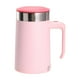 thumbnail image 1 of Vaso mezclador eléctrico de acero inoxidable, botella mezcladora de proteínas eléctrica automezcladora rosa, 1 of 9