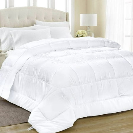 Equinox Alternative Goose Down White Comforter, 350 GSM, Hypoallergenic, Queen Size, 80" X 80"