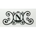 thumbnail image 2 of Village Wrought Iron HP-OD-N House Plaque Letter N, 2 of 2