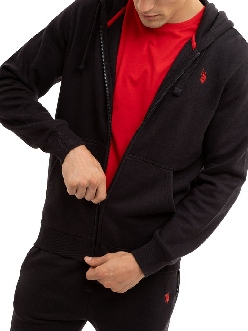 U.S. Polo Assn. Men's Everyday Full Zip Fleece Hoodie - Walmart.com