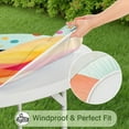 thumbnail image 5 of Colorful Tie Dye Mountain Pattern Round Fitted Tablecloth with Elastic Edge,Dining Table Cover Waterproof,Outdoor Round Tablecloth for Camping,Dining,Indoor and Outdoor, 5 of 7