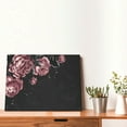 thumbnail image 6 of Wall Art Dark Floral Peony Flower Picture Canvas Wall Art Print Paintings Modern Artwork For Living Room Wall Decor And Home Décor Framed Ready To Hang-12×16 In, 6 of 7