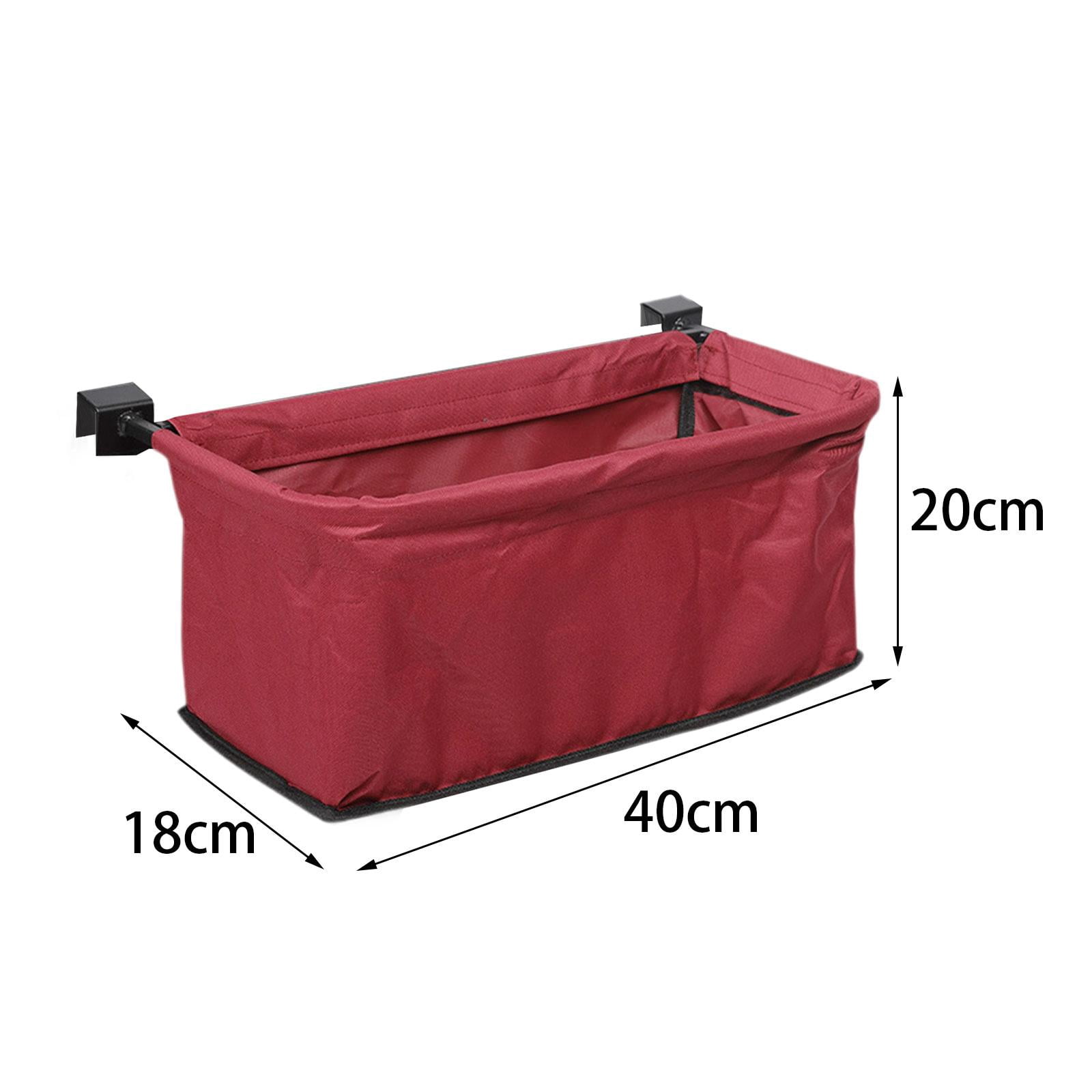 Colaxi Wagon Storage Bag Wagon Tail Bag Easy to Install Trolley Accessories Utility Universal Wagon Basket for Outdoor Camping Beach Red