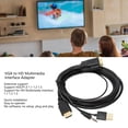 thumbnail image 3 of Adaptador de Interfaz Multimedia VGA A HD, Cable de Video Cable USB FUENTE DE ALIMENTACIÓN USB 5.9 PIES Resolución Profesional de 1080p para el Monitor para la Compuficadora, 3 of 7